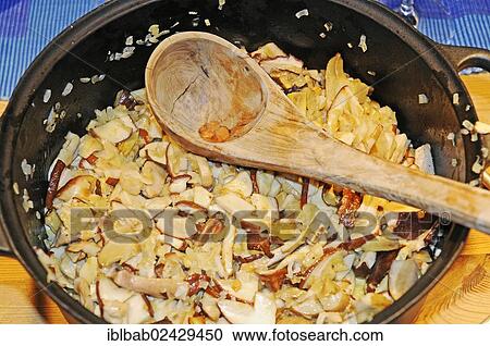 "Freshly cooked mushrooms, sauteed mushrooms, wooden spoon" View Large Photo Image Stock Image - "Freshly cooked mushrooms, sauteed mushrooms, wooden spoon". Fotosearch