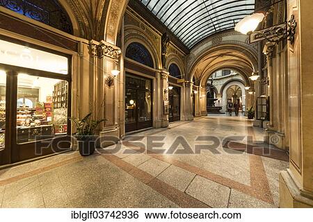 Stock Photograph - "Freyung Passage or Ferstel Passage shopping arcade, Innere Stadt, Vienna, Vienna State, Austria, Europe". Fotosearch