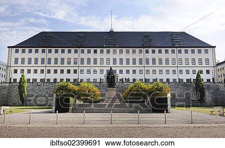 "Friedenstein Palace, a statue of Ernst the Pious in front of it, Gotha, Thuringia, Germany, Europe" View Large Photo Image Stock Image - "Friedenstein Palace, a statue of Ernst the Pious in front of it, Gotha, Thuringia, Germany, Europe". Fotosearch
