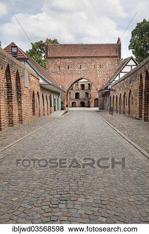 Stock Photo - "Friedlaender Tor gate, Neubrandenburg, Mecklenburg-Western Pomerania, Germany, Europe". Fotosearch