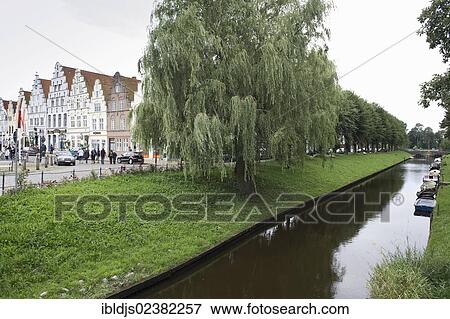 Stock Photo - "Friedrichstadt, North Frisia, Schleswig-Holstein, Germany, Europe". Fotosearch