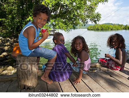 "Friendly local children, Marovo Lagoon, Western Province, Solomon Islands, Oceania" View Large Photo Image Stock Image - "Friendly local children, Marovo Lagoon, Western Province, Solomon Islands, Oceania". Fotosearch