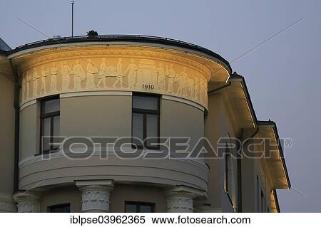 "Frieze on the facade of a house in the Eliza iela, Riga, Latvia, Europe" View Large Photo Image Stock Photography - "Frieze on the facade of a house in the Eliza iela, Riga, Latvia, Europe". Fotosearch