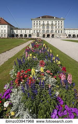Stock Photo - "Front of Nymphenburg Palace, Nymphenburg, Munich, Upper Bavaria, Bavaria, Germany, Europe". Fotosearch