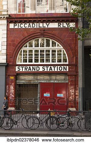 "Front to the disused Strand Underground station on the Piccadilly Line in the Strand, London, England, United Kingdom, Europe" View Large Photo Image Stock Photograph - "Front to the disused Strand Underground station on the Piccadilly Line in the Strand, London, England, United Kingdom, Europe". Fotosearch