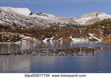 "Frozen Ellery Lake, Yosemite National Park, California, United States, North America" View Large Photo Image Picture - "Frozen Ellery Lake, Yosemite National Park, California, United States, North America". Fotosearch