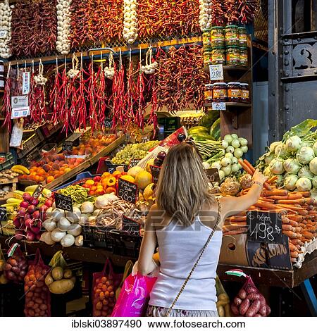 "Fruit and vegetable stall, Great Market Hall or Central Market Hall, Kozponti Vasarcsarnok, Budapest, Hungary, Europe" View Large Photo Image Stock Image - "Fruit and vegetable stall, Great Market Hall or Central Market Hall, Kozponti Vasarcsarnok, Budapest, Hungary, Europe". Fotosearch