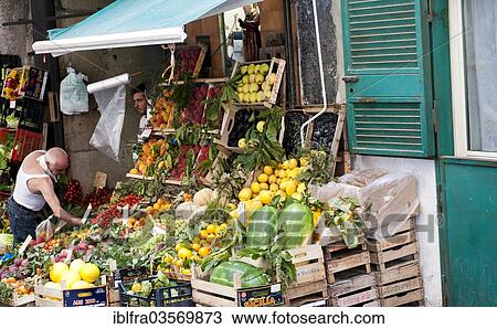 "Fruit and vegetable store in the Spanish Quarters, Quartieri Spagnoli, Naples, Campania, Italy, Europe" View Large Photo Image Stock Image - "Fruit and vegetable store in the Spanish Quarters, Quartieri Spagnoli, Naples, Campania, Italy, Europe". Fotosearch