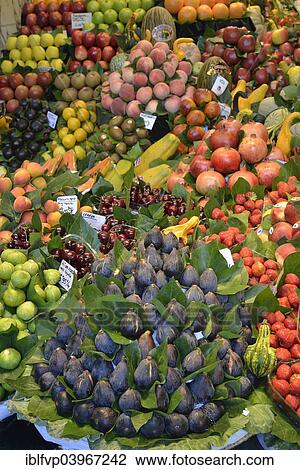 "Fruit at a stall in the market hall, Mercat de la Boqueria, also Mercat de Sant Josep, Barcelona,? Çï? ÇïCatalonia, Spain, Europe" View Large Photo Image Stock Image - "Fruit at a stall in the market hall, Mercat de la Boqueria, also Mercat de Sant Josep, Barcelona,? Çï? ÇïCatalonia, Spain, Europe". Fotosearch
