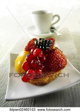"Fruit cake with redcurrants, wild strawberries, blackberry and creme patisserie in a light sponge case" View Large Photo Image Stock Image - "Fruit cake with redcurrants, wild strawberries, blackberry and creme patisserie in a light sponge case". Fotosearch