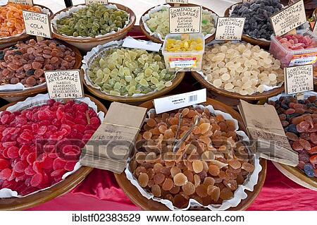 "Fruit gums at a market stall, Menorca, Balearic Islands, Spain, Southern Europe, Europe" View Large Photo Image Stock Photo - "Fruit gums at a market stall, Menorca, Balearic Islands, Spain, Southern Europe, Europe". Fotosearch