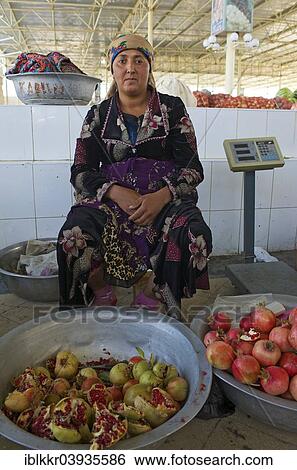 "Fruit seller at a bazaar, Bukhara, Uzbekistan, Asia" View Large Photo Image Stock Photograph - "Fruit seller at a bazaar, Bukhara, Uzbekistan, Asia". Fotosearch