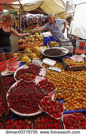 "Fruit seller at the farmer's market, Manavgat, Antalya Province, Turkey, Asia" View Large Photo Image Stock Photography - "Fruit seller at the farmer's market, Manavgat, Antalya Province, Turkey, Asia". Fotosearch