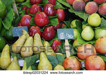 "Fruit stand, covered market, Mercat de la Boqueria, La Rambla, Barcelona, Catalonia, Spain, Europe" View Large Photo Image Picture - "Fruit stand, covered market, Mercat de la Boqueria, La Rambla, Barcelona, Catalonia, Spain, Europe". Fotosearch
