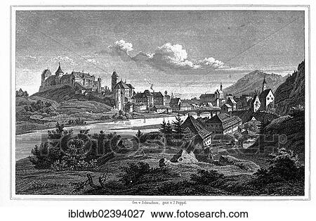"Fuessen, Upper Bavaria, Bavaria, Germany, Europe, drawn by Scheuchzer, steel-engraved by J. G. Poppel, a steel engraving from the book Das Koenigreich Bayern, 1840 - 1854, Europe" View Large Photo Image Stock Photo - "Fuessen, Upper Bavaria, Bavaria, Germany, Europe, drawn by Scheuchzer, steel-engraved by J. G. Poppel, a steel engraving from the book Das Koenigreich Bayern, 1840 - 1854, Europe". Fotosearch