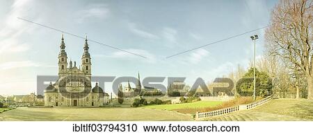 Stock Image - "Fulda Cathedral or The Cathedral of Christ the Saviour, Fulda, Hesse, Germany, Europe". Fotosearch