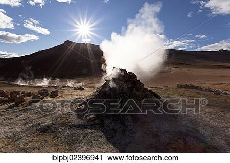 "Fumaroles, volcanic landscape, Krafla, North Iceland, Iceland, Europe" View Large Photo Image Stock Image - "Fumaroles, volcanic landscape, Krafla, North Iceland, Iceland, Europe". Fotosearch
