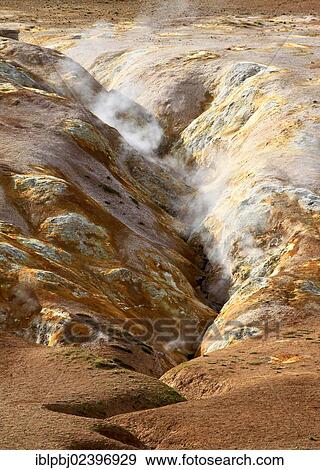 "Fumaroles, volcanic landscape, Krafla, North Iceland, Iceland, Europe" View Large Photo Image Stock Photo - "Fumaroles, volcanic landscape, Krafla, North Iceland, Iceland, Europe". Fotosearch