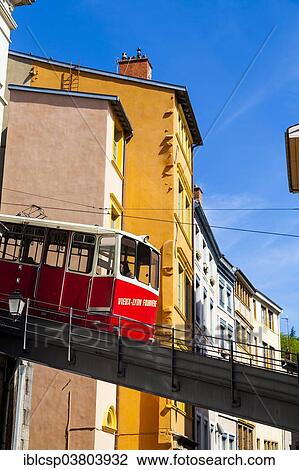 "Funicular, historic district of Vieux Lyon, UNESCO World Heritage Site, Lyon, Rhone-Alpes, France, Europe" View Large Photo Image Stock Image - "Funicular, historic district of Vieux Lyon, UNESCO World Heritage Site, Lyon, Rhone-Alpes, France, Europe". Fotosearch