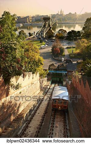"Funicular railway, Castle District, Budapest, Hungary, Europe" View Large Photo Image Picture - "Funicular railway, Castle District, Budapest, Hungary, Europe". Fotosearch