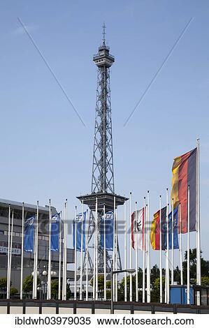 Stock Photography - "Funkturm Berlin, trade fair, Westend quarter, Berlin, Germany, Europe". Fotosearch