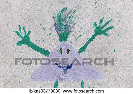 "Funny character, mural in a school playground, Germany, Europe" View Large Photo Image Stock Image - "Funny character, mural in a school playground, Germany, Europe". Fotosearch
