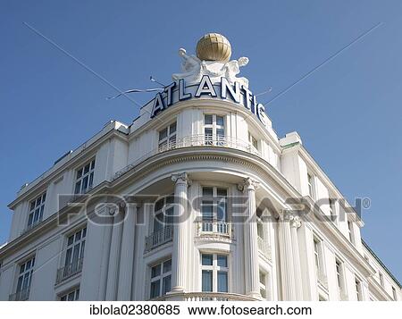 "Gable of Hotel Atlantic, Aussenalster or Outer Alster Lake, Hamburg, Germany, Europe" View Large Photo Image Stock Photography - "Gable of Hotel Atlantic, Aussenalster or Outer Alster Lake, Hamburg, Germany, Europe". Fotosearch