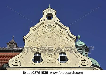 "Gable with half-relief, State Insurance Office of Upper Bavaria, Bogenhausen, Munich, Upper Bavaria, Bavaria, Germany, Europe" View Large Photo Image Stock Photography - "Gable with half-relief, State Insurance Office of Upper Bavaria, Bogenhausen, Munich, Upper Bavaria, Bavaria, Germany, Europe". Fotosearch