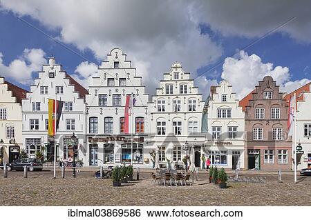 "Gabled houses on the market square, Friedrichstadt, Schleswig-Holstein, Germany, Europe" View Large Photo Image Stock Photograph - "Gabled houses on the market square, Friedrichstadt, Schleswig-Holstein, Germany, Europe". Fotosearch