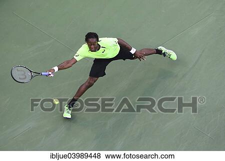 Stock Photo - "Gael Monfils, FRA, US Open 2014, ITF Grand Slam Tennis Tournament, USTA Billie Jean King National Tennis Center, Flushing Meadows, New York, United States, North America". Fotosearch