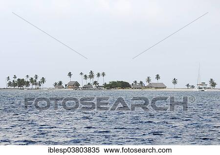 Stock Photography - "Gaigirgordup Island or El Porvenir, San Blas Archipelago, Caribbean Sea, Panama, North America". Fotosearch