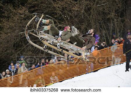 "Gaissach horn sledging race, carnival custom, Gaissach, Upper Bavaria, Bavaria, Germany, Europe" View Large Photo Image Stock Photo - "Gaissach horn sledging race, carnival custom, Gaissach, Upper Bavaria, Bavaria, Germany, Europe". Fotosearch