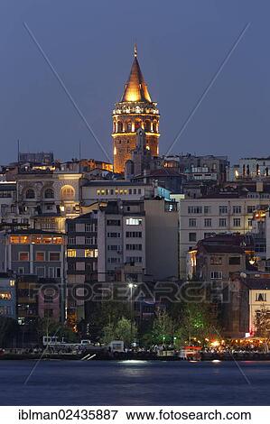 "Galata Tower in Beyoglu, Karakoey, Golden Horn, Istanbul, european side, Turkey, Europe, PublicGround, Asia" View Large Photo Image Stock Photo - "Galata Tower in Beyoglu, Karakoey, Golden Horn, Istanbul, european side, Turkey, Europe, PublicGround, Asia". Fotosearch