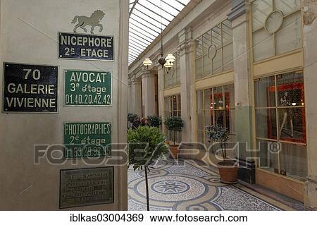 "Galerie Vivienne, a historic shopping arcade, 2nd Arrondissement, Paris, Ile-de-France, France, Europe" View Large Photo Image Stock Photo - "Galerie Vivienne, a historic shopping arcade, 2nd Arrondissement, Paris, Ile-de-France, France, Europe". Fotosearch