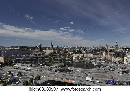 Stock Photo - "Gamla stan or Old Town of Stockholm, Stockholm, Sweden, Europe". Fotosearch