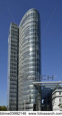 Stock Photograph - "GAP 15 office tower, Dusseldorf, North Rhine-Westphalia, Germany, Europe". Fotosearch