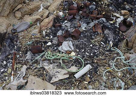 "Garbage on the beach, Pan de Azucar National Park, Chile, South America" View Large Photo Image Stock Image - "Garbage on the beach, Pan de Azucar National Park, Chile, South America". Fotosearch