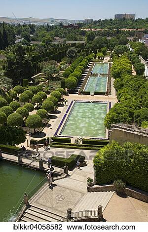 "Garden in the Alcazar de los Reyes Cristianos, Cordoba province, Andalucia, Spain, Europe" View Large Photo Image Stock Image - "Garden in the Alcazar de los Reyes Cristianos, Cordoba province, Andalucia, Spain, Europe". Fotosearch