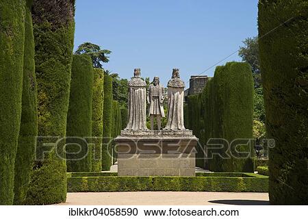 Stock Image - "Garden in the Alcazar de los Reyes Cristianos, Cordoba province, Andalucia, Spain, Europe". Fotosearch