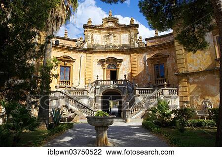 "Garden of the baroque Villa Palagonia, Baghera, Sicily, Italy, Europe" View Large Photo Image Stock Image - "Garden of the baroque Villa Palagonia, Baghera, Sicily, Italy, Europe". Fotosearch