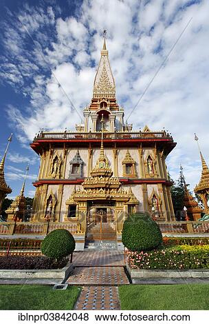"Garden surrounding Wat Chalong temple, Phuket, Thailand, Asia" View Large Photo Image Stock Photo - "Garden surrounding Wat Chalong temple, Phuket, Thailand, Asia". Fotosearch