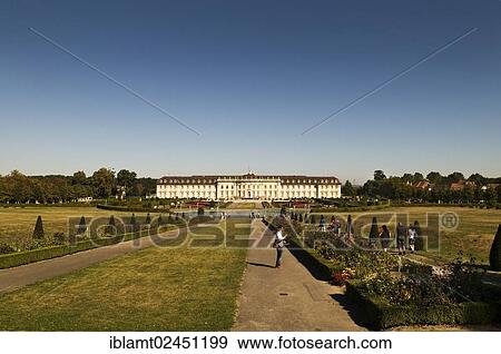 "Garden view of Germany's largest Baroque palace, Ludwigsburg Palace, built from 1704-33, Ludwigsburg, Baden-Wuerttemberg, Germany, Europe" View Large Photo Image Stock Photo - "Garden view of Germany's largest Baroque palace, Ludwigsburg Palace, built from 1704-33, Ludwigsburg, Baden-Wuerttemberg, Germany, Europe". Fotosearch