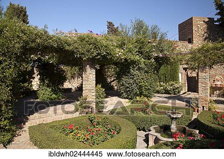 "Gardens of Alcazaba Fortress, Malaga, Andalucia, Spain, Europe" View Large Photo Image Stock Photography - "Gardens of Alcazaba Fortress, Malaga, Andalucia, Spain, Europe". Fotosearch