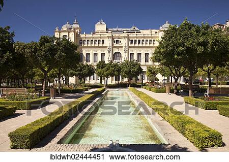 "Gardens of Jardines de Pedro Luis Alonso with the Town Hall, El Ayuntamiento, Malaga, Andalucia, Spain, Europe, PublicGround, Europe" View Large Photo Image Stock Image - "Gardens of Jardines de Pedro Luis Alonso with the Town Hall, El Ayuntamiento, Malaga, Andalucia, Spain, Europe, PublicGround, Europe". Fotosearch