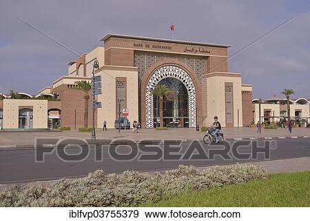 "Gare de Marrakech, railway station, Marrakesh, Marrakesh-Tensift-El Haouz region, Morocco, Africa" View Large Photo Image Stock Photo - "Gare de Marrakech, railway station, Marrakesh, Marrakesh-Tensift-El Haouz region, Morocco, Africa". Fotosearch