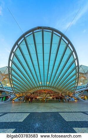 "Gare do Oriente train station, Parque das Nacoes, Lisbon, Portugal, Europe" View Large Photo Image Stock Image - "Gare do Oriente train station, Parque das Nacoes, Lisbon, Portugal, Europe". Fotosearch