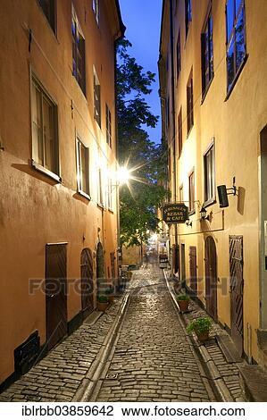 "Gasgrand alley in the historic centre, Gamla stan, Stockholm, Sweden, Europe" View Large Photo Image Stock Image - "Gasgrand alley in the historic centre, Gamla stan, Stockholm, Sweden, Europe". Fotosearch
