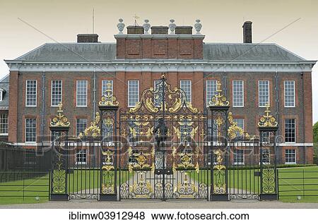 "Gate in front of Kensington Palace, Borough of Kensington and Chelsea, London, England, United Kingdom, Europe" View Large Photo Image Stock Photo - "Gate in front of Kensington Palace, Borough of Kensington and Chelsea, London, England, United Kingdom, Europe". Fotosearch