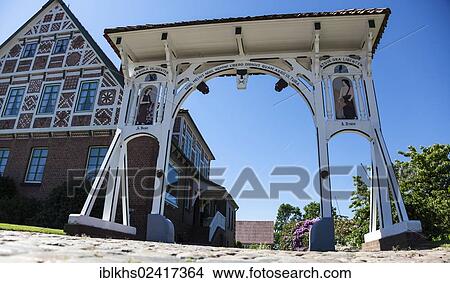 Gate of an estate, Altes Land region, near Hamburg, Lower Saxony, Germany, Europe View Large Photo Image Picture - Gate of an estate, Altes Land region, near Hamburg, Lower Saxony, Germany, Europe. Fotosearch