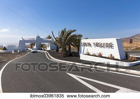"Gateway to Costa Teguise, Lanzarote, Canary Islands, Spain, Europe" View Large Photo Image Stock Photography - "Gateway to Costa Teguise, Lanzarote, Canary Islands, Spain, Europe". Fotosearch